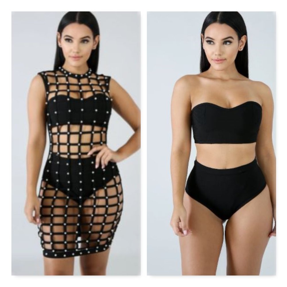 Pearl Cage Dress